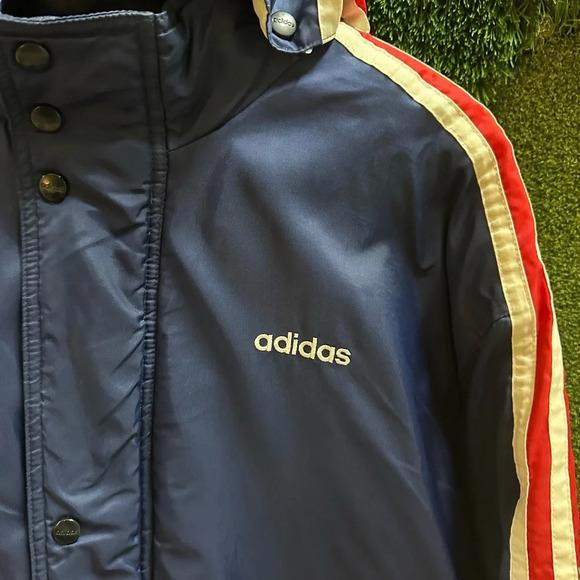 Vintage Adidas Spellout Long Jacket Small - Picture 4 of 7